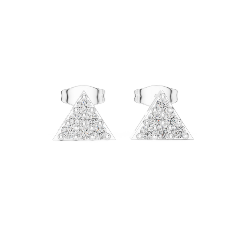 Earring 9#10041E - White Gold - Image