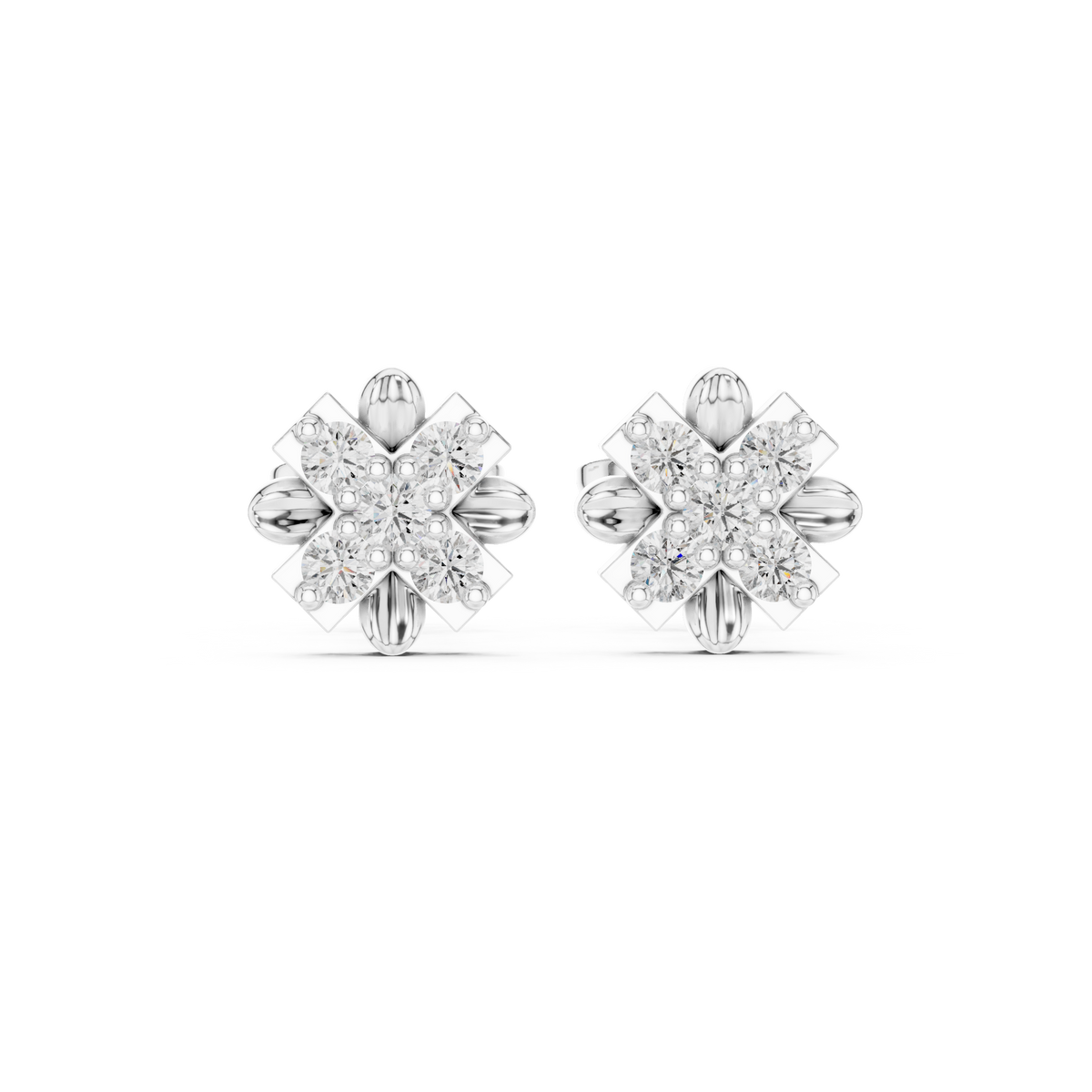 Earring 9#10042E - White Gold - Image