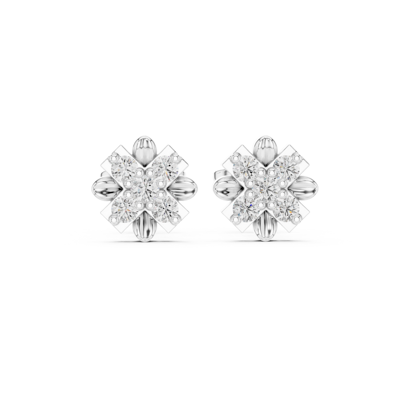 Earring 9#10042E - White Gold - Image