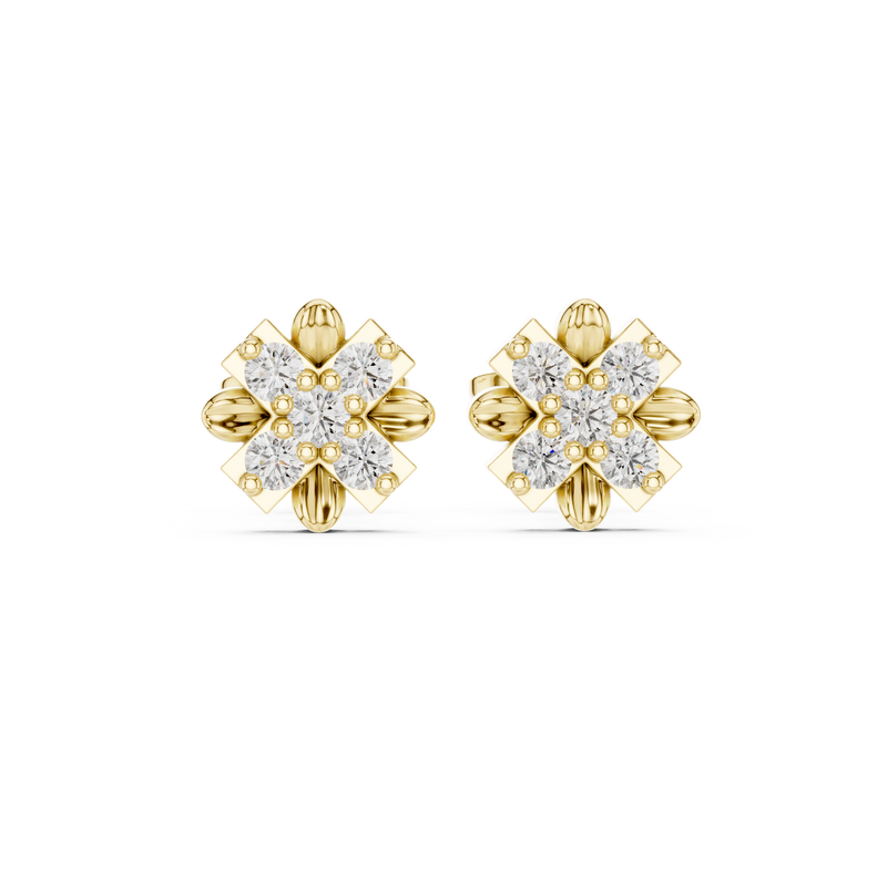 Earring 9#10042E - Yellow Gold - Image
