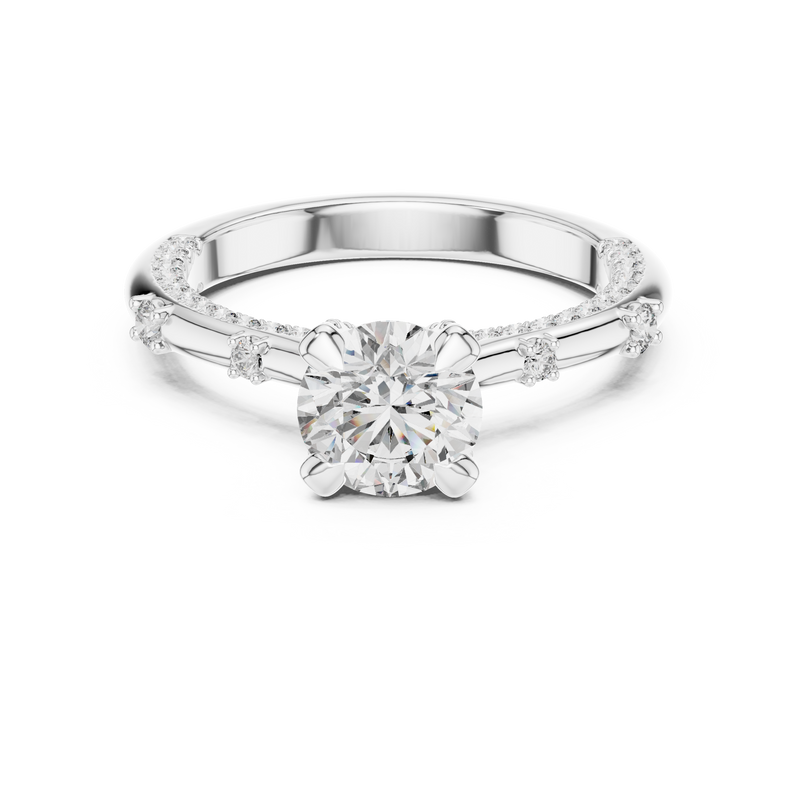 Ladies Ring 9#10042L - White Gold - Image