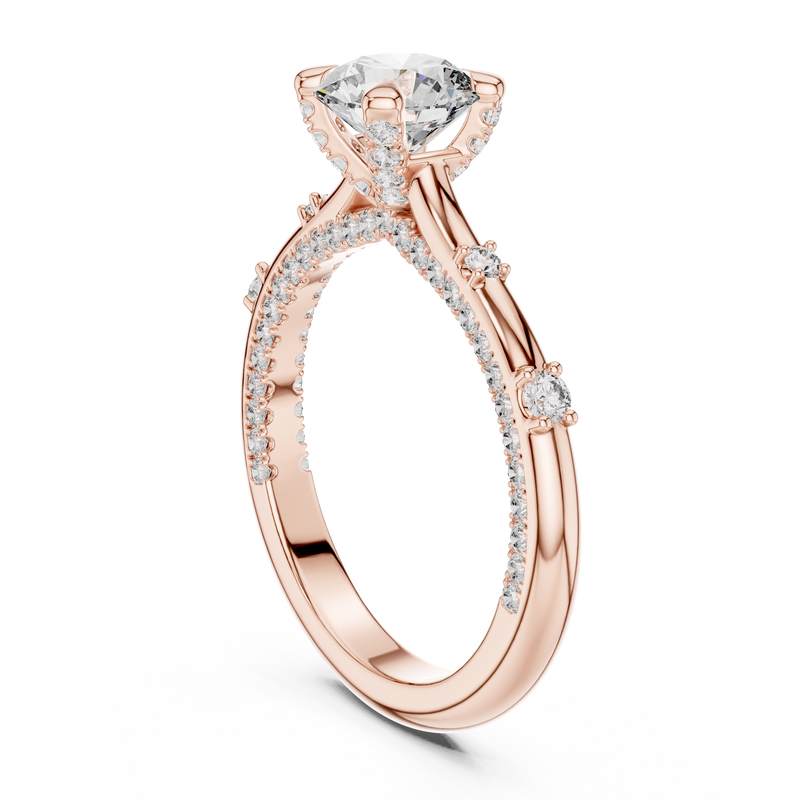 Ladies Ring 9#10042L - Rose Gold - Image