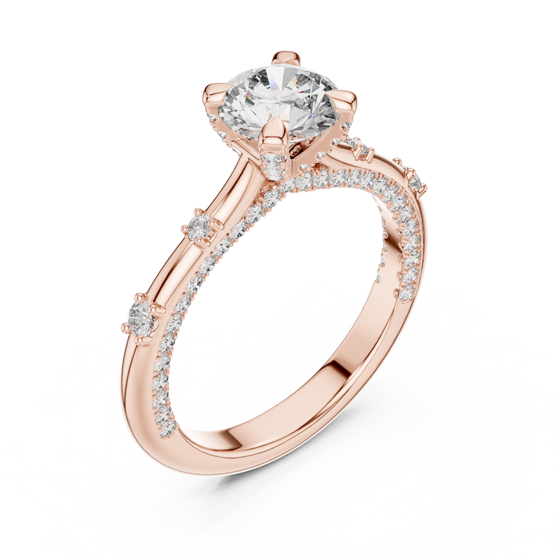 Ladies Ring 9#10042L - Rose Gold - Image