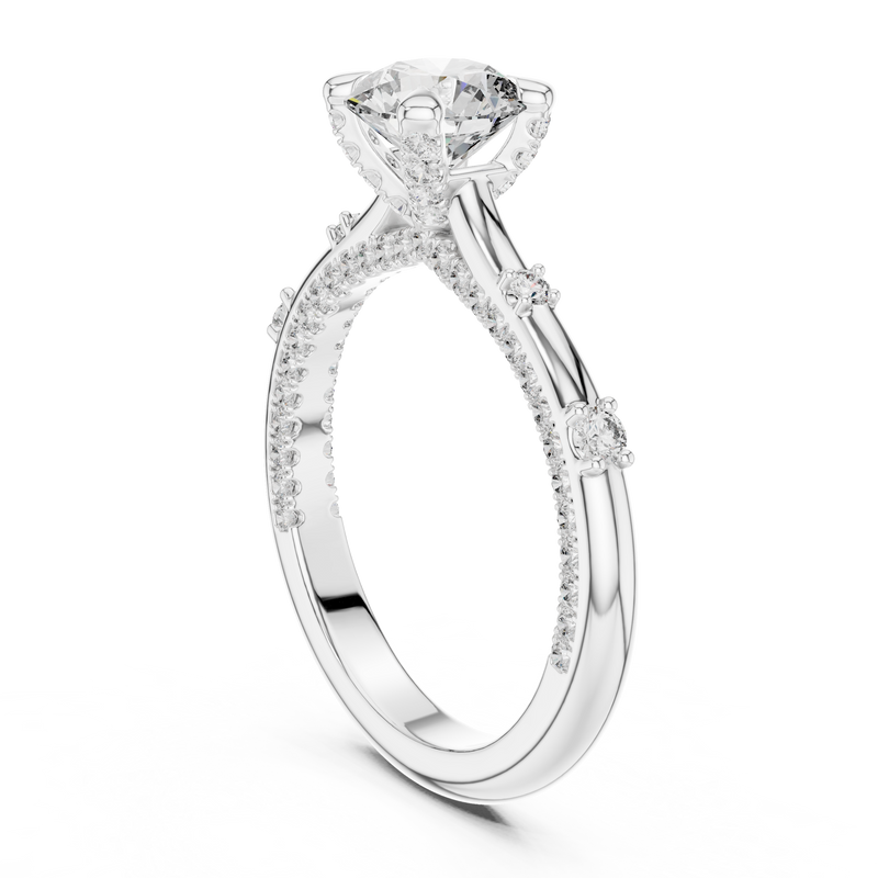 Ladies Ring 9#10042L - White Gold - Image