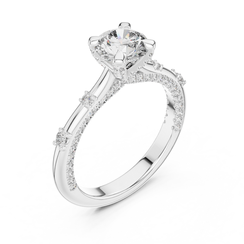 Ladies Ring 9#10042L - White Gold - Image