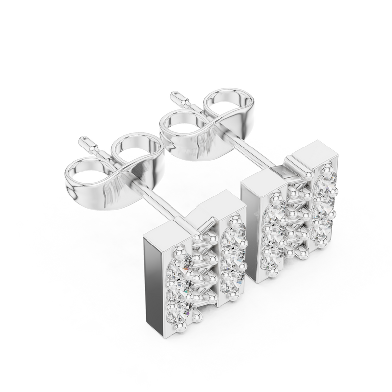 Earring 9#10043E - White Gold - Image