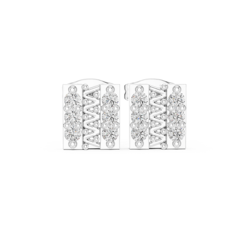 Earring 9#10043E - White Gold - Image