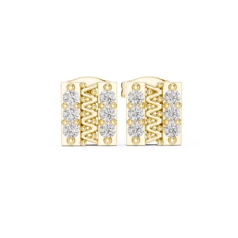 Earring 9#10043E - Yellow Gold - Image