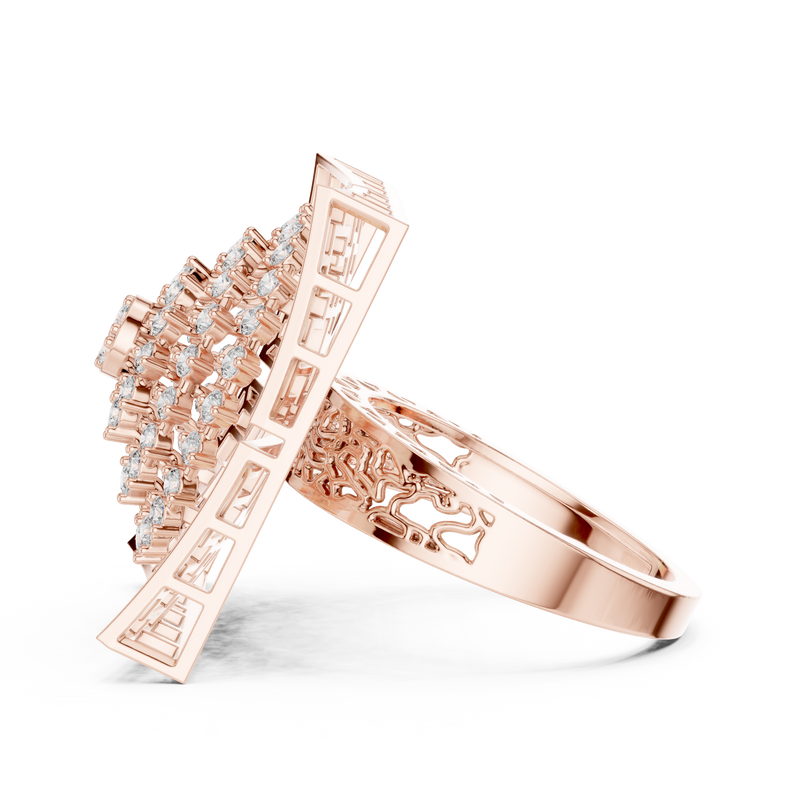 Ladies Ring 9#10043L - Rose Gold - Image