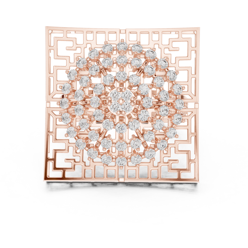 Ladies Ring 9#10043L - Rose Gold - Image