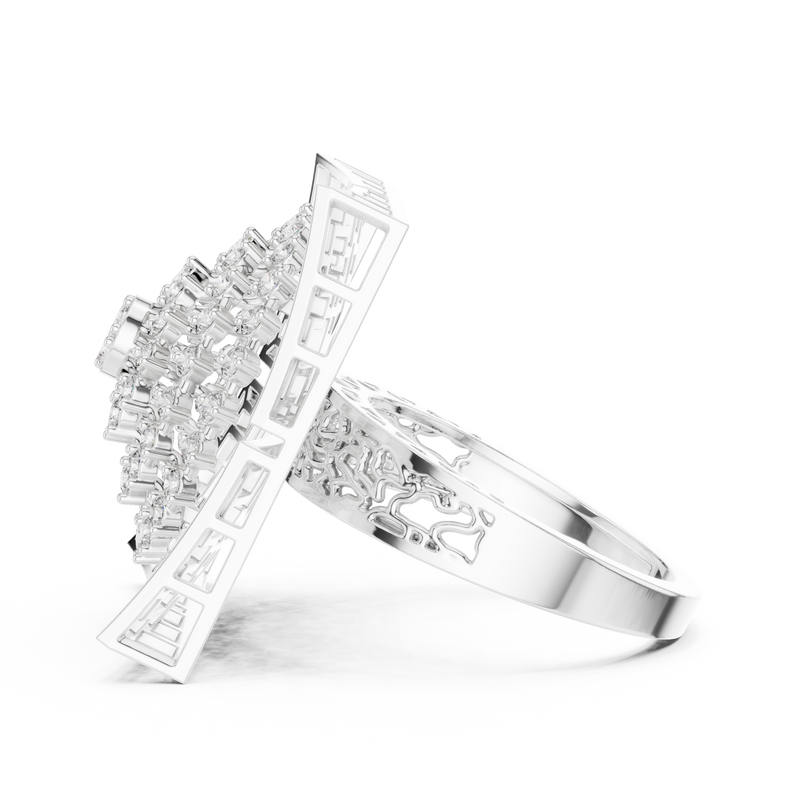 Ladies Ring 9#10043L - White Gold - Image