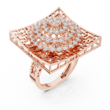 Ladies Ring 9#10043L - Rose Gold - Image