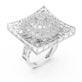 Ladies Ring 9#10043L - White Gold - Image