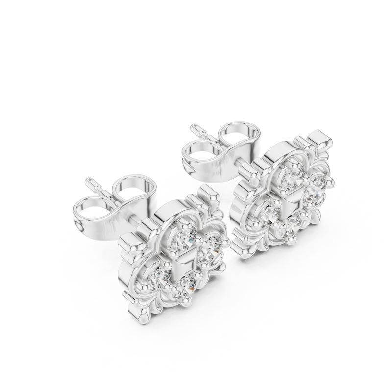Earring 9#10044E - White Gold - Image