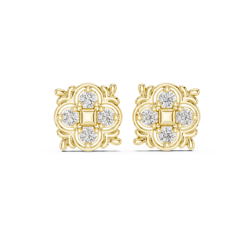 Earring 9#10044E - Yellow Gold - Image