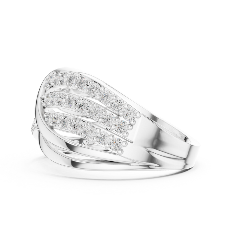 Ladies Ring 9#10044L@7 - White Gold - Image