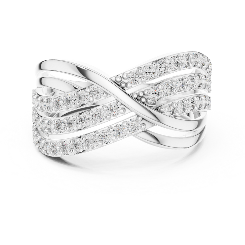 Ladies Ring 9#10044L@7 - White Gold - Image