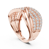 Ladies Ring 9#10044L@7 - Rose Gold - Image