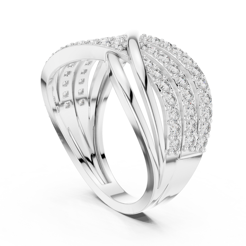 Ladies Ring 9#10044L@7 - White Gold - Image