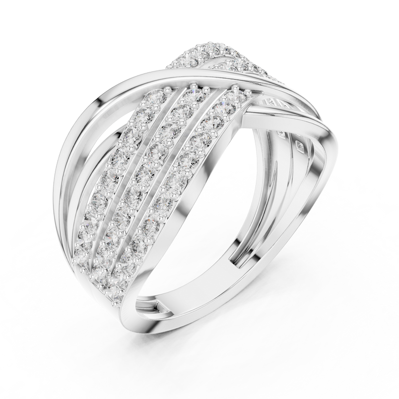 Ladies Ring 9#10044L@7 - White Gold - Image