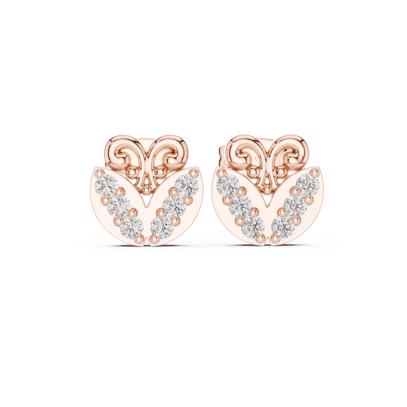 Earring 9#10045E - Rose Gold - Image