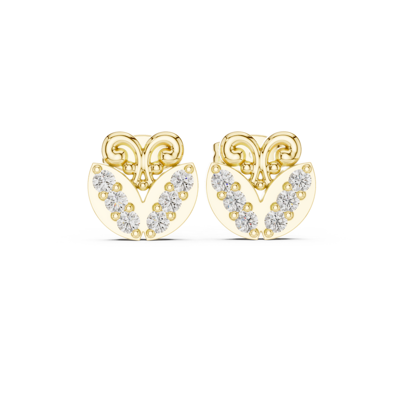 Earring 9#10045E - Yellow Gold - Image