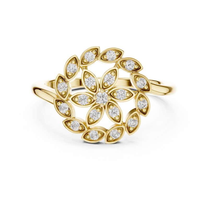 Ladies Ring 9#10045L@7 - Yellow Gold - Image
