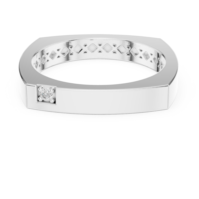 Ladies Ring 9#10046L@7 - White Gold - Image