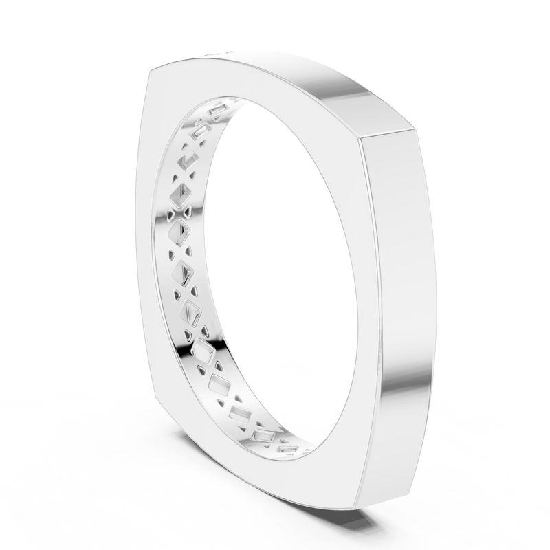 Ladies Ring 9#10046L@7 - White Gold - Image