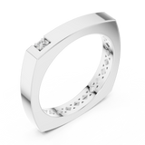 Ladies Ring 9#10046L@7 - White Gold - Image