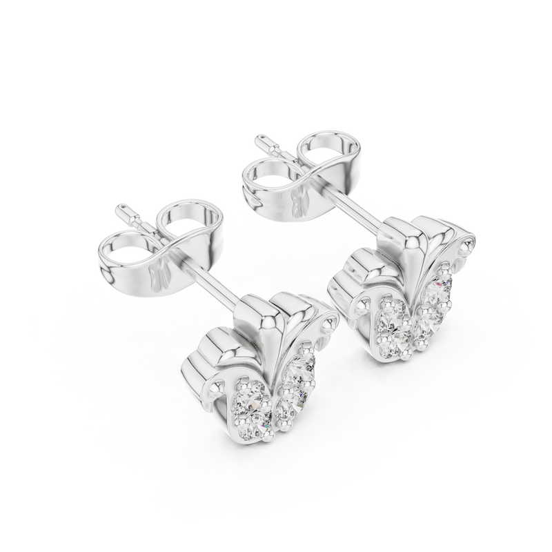 Earring 9#10047E - White Gold - Image