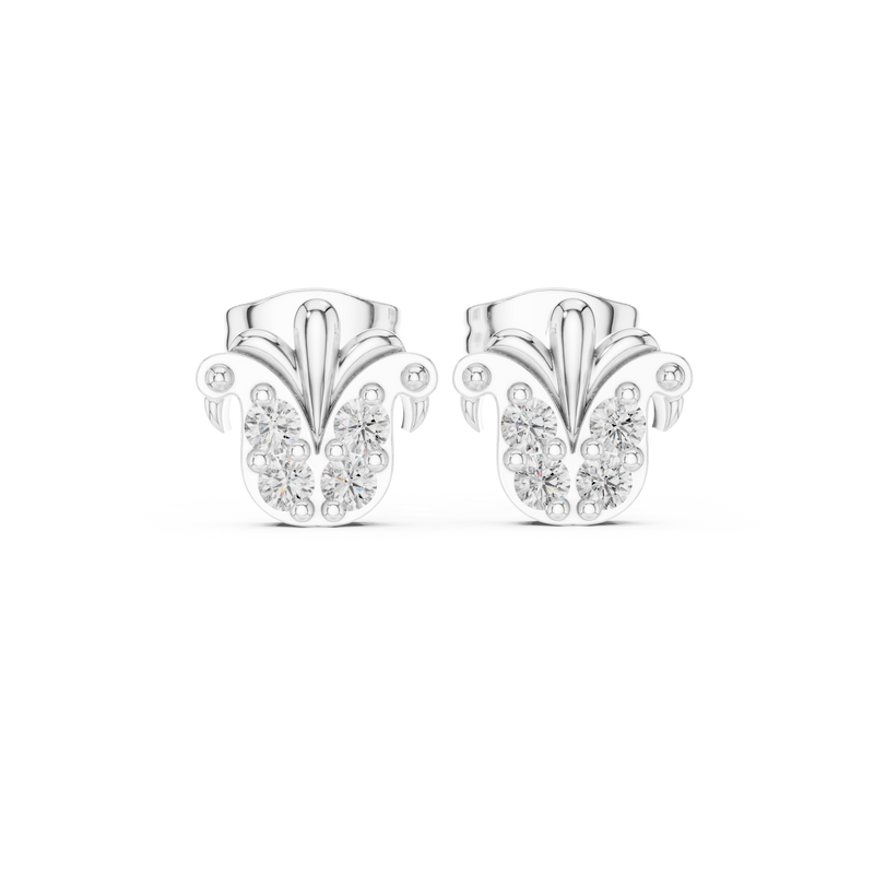 Earring 9#10047E - White Gold - Image