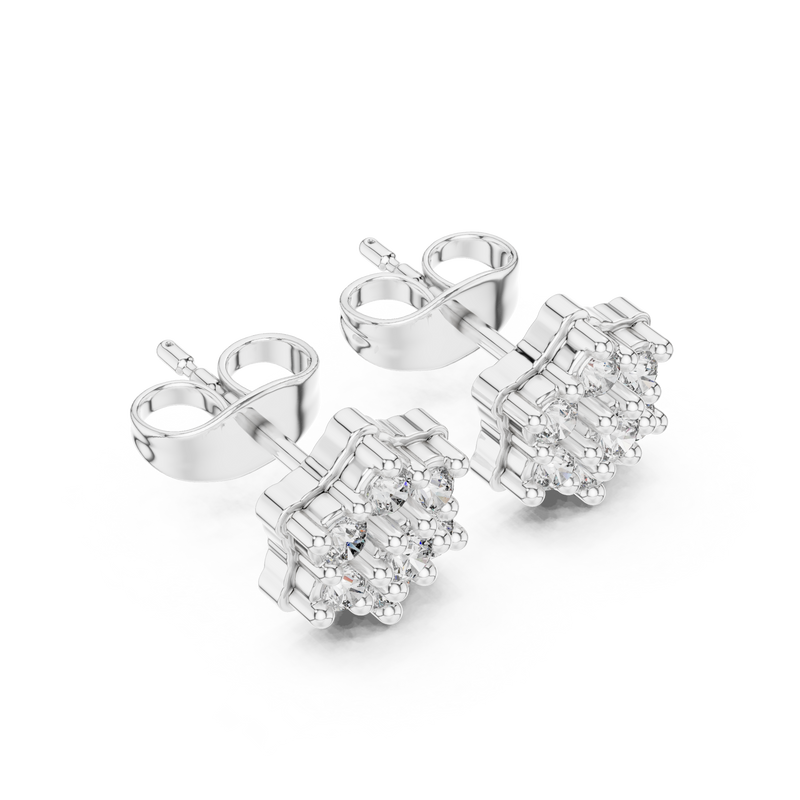 Earring 9#10048E - White Gold - Image