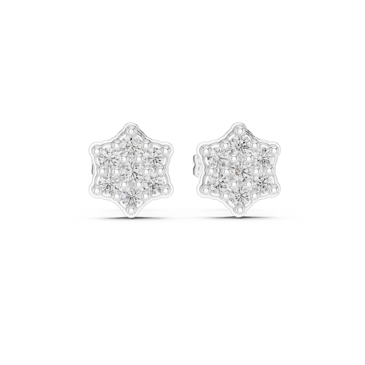 Earring 9#10048E - White Gold - Image