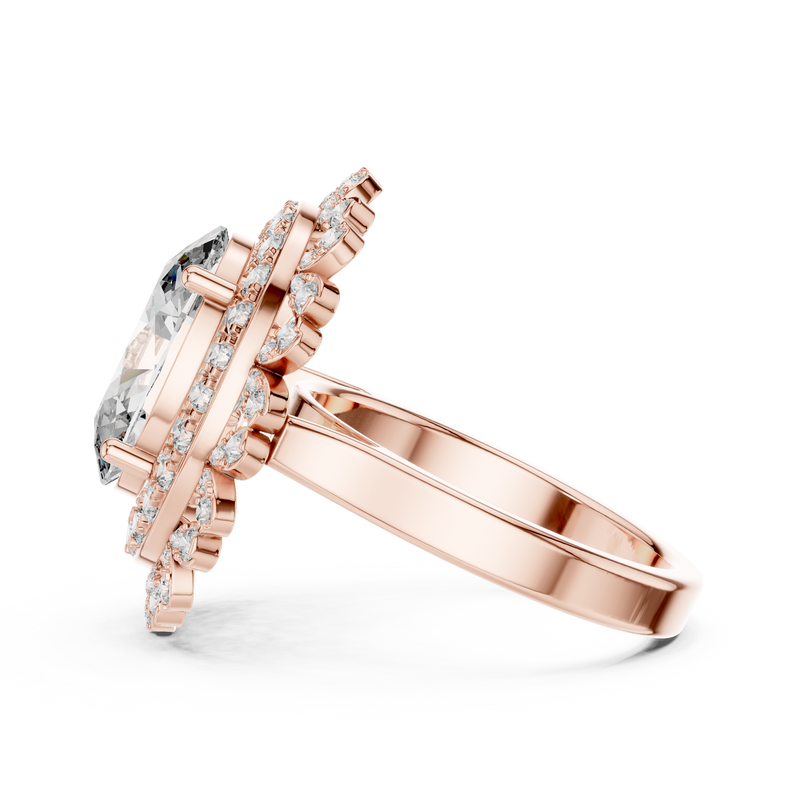 Ladies Ring 9#10048L@7 - Rose Gold - Image