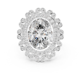 Ladies Ring 9#10048L@7 - White Gold - Image
