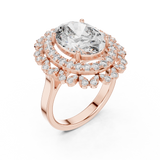 Ladies Ring 9#10048L@7 - Rose Gold - Image
