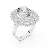 Ladies Ring 9#10048L@7 - White Gold - Image