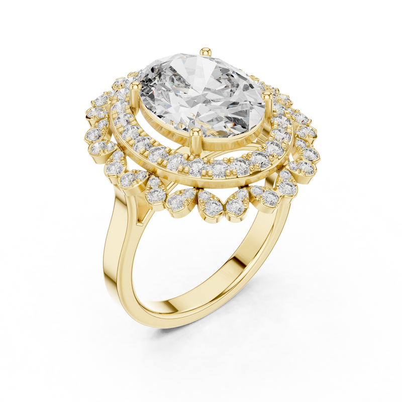 Ladies Ring 9#10048L@7 - Yellow Gold - Image