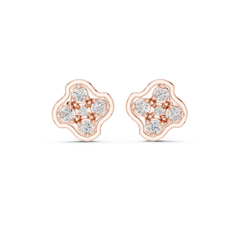 Earring 9#10049E@7 - Rose Gold - Image