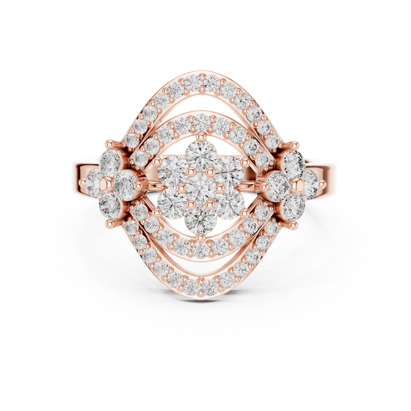 Ladies Ring 9#10049L - Rose Gold - Image