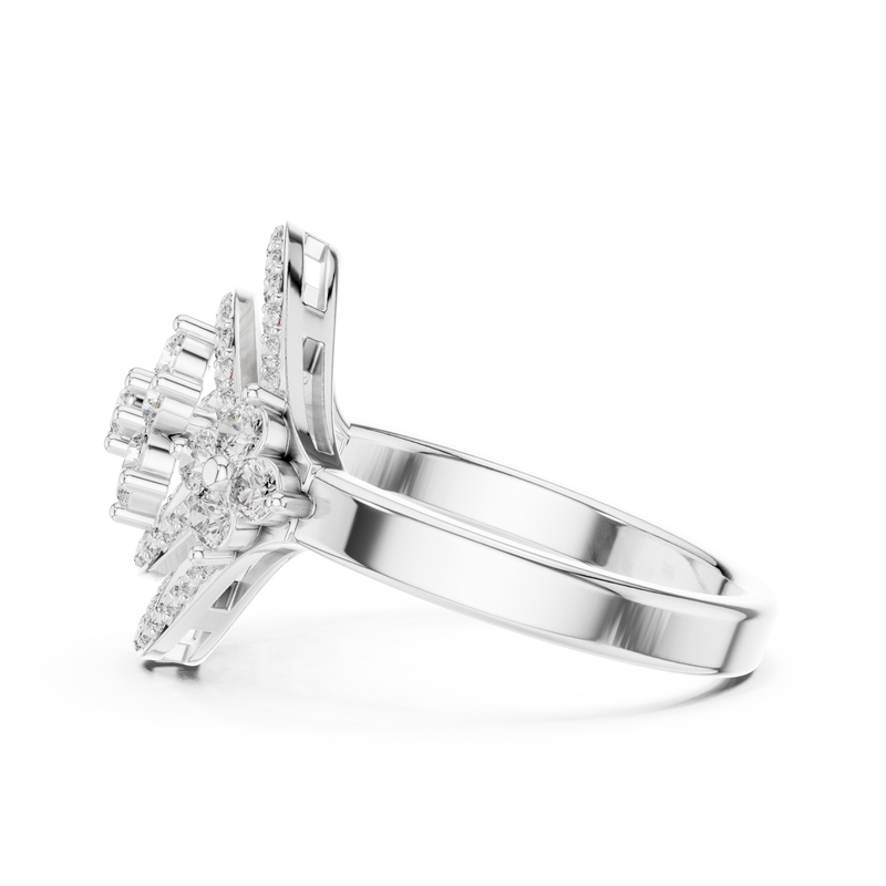 Ladies Ring 9#10049L - White Gold - Image