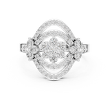 Ladies Ring 9#10049L - White Gold - Image