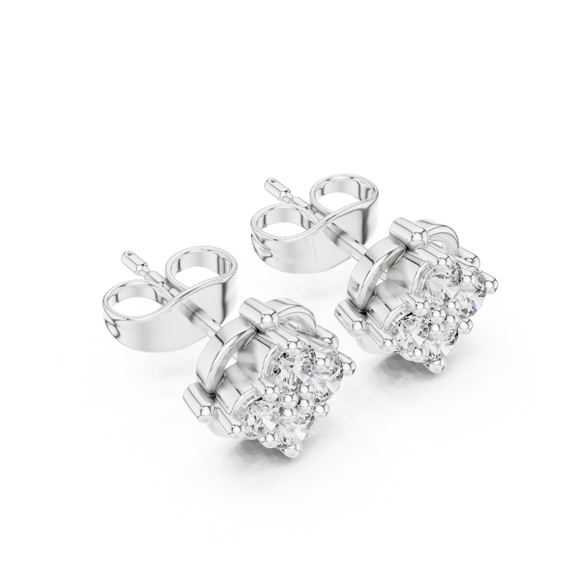 Earring 9#10050E@7 - White Gold - Image