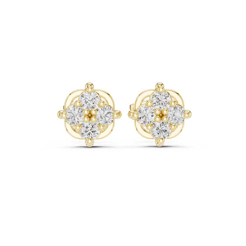 Earring 9#10050E@7 - Yellow Gold - Image