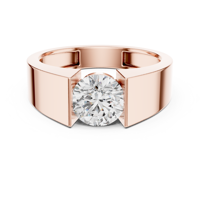 Ladies Ring 9#10050L@7 - Rose Gold - Image