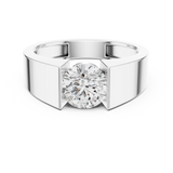 Ladies Ring 9#10050L@7 - White Gold - Image