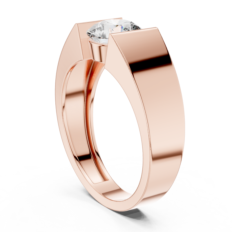 Ladies Ring 9#10050L@7 - Rose Gold - Image