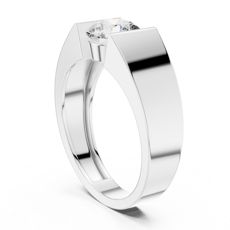 Ladies Ring 9#10050L@7 - White Gold - Image