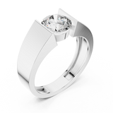 Ladies Ring 9#10050L@7 - White Gold - Image